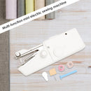 Portable Mini Handheld Electric Sewing Machine Set w/Pins Scissors Bobbins