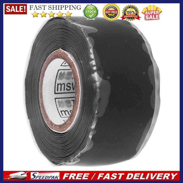 Waterproof Black Silicone Performance Repair Tape Bonding Fusing Wire Film