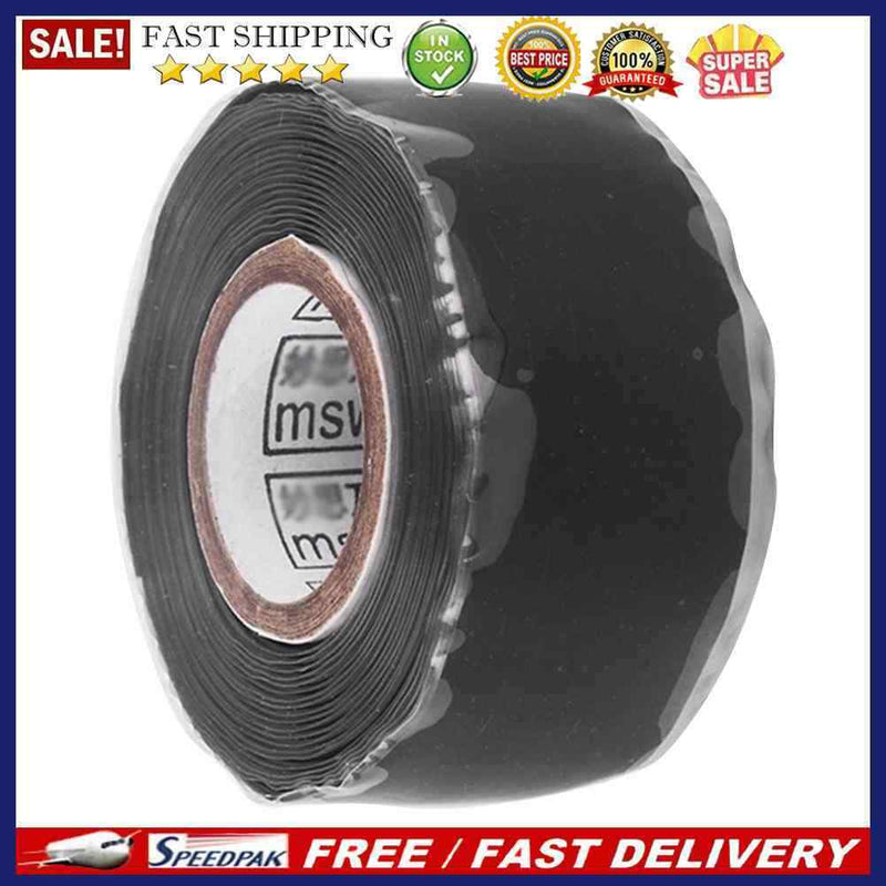 Waterproof Black Silicone Performance Repair Tape Bonding Fusing Wire Film