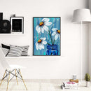 Painting By Numbers DIY Floral Canvas Hand Painted Oil Drawing Wall Picture