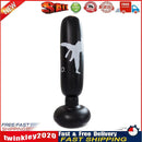 1.6m Inflatable Boxing Bag Training Tumbler Sandbag Stand Pillar (Black 1) Newly