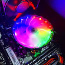 SNOWMAN 4 Heat Pipe CPU Cooler PWM 4 Pin PC Radiator Quiet Cooler Fan (RGB)