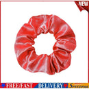 LED Light Up Scrunchies Women Hair Rope Night Club Ponytail Holder (Red)