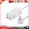 Baseus 65W GaN3 Pro Desktop Charger Power Strip Charging Station (White) Newly