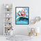 Surfing Santa Claus Frameless Picture Oil Paint By Numbers Hand Painted Picture