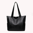 Fashion Ladies Large Capacity Commuter Handbag Solid Leather Shoulder Bag Totes