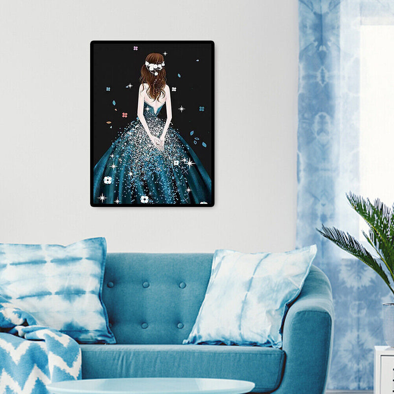 5D Full Round Drill Diamond Painting Girl DIY Cross Stitch Mosaic Rhinestone Art