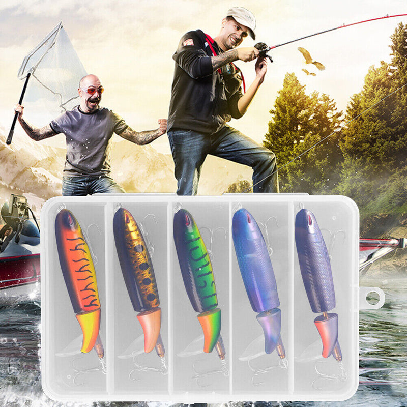 5pcs Whopper Popper 10cm 13g Lures Topwater Artificial Fishing Bait Tackle Newly