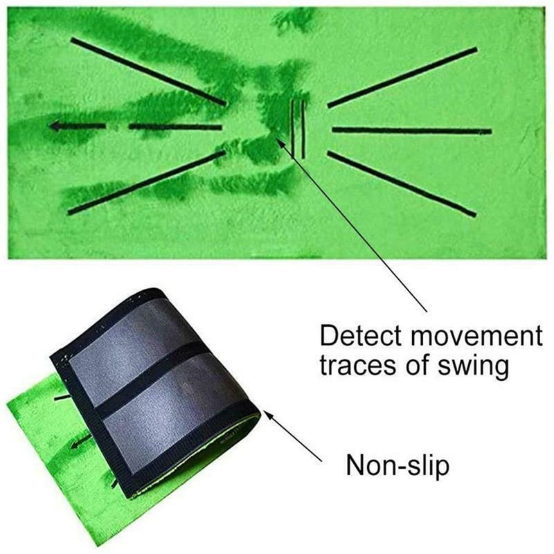Detection Golf Training Mat Batting Golf Practice Aid Game Training Hitting Mat