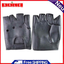 Half-Finger Leather Gloves Wear-Resistant Gloves for Cycling Dancing Fitness