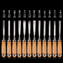 Woodworking Professional Gouges Hand Tools Hand Chisel Wood Carving For 12Pcs