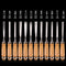 Woodworking Professional Gouges Hand Tools Hand Chisel Wood Carving For 12Pcs