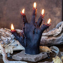 Halloween Black Witch Hand Candlestick Holders Creative Candle Holder Home Deco`