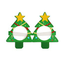 Photo Prop Paper Glasses Frame Christmas Glasses Xmas Tree Elk Santa Claus