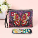 DIY Butterfly Special Shaped Diamond Painting Wristlet Wallet Women Clutch