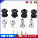 4pcs Alloy Wheel Hub Adapter Extension Combiner for RC Crawler (Black 15mm)