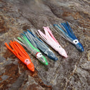 20pcs 4.5in Hoochie Squid Skirt Octopus Saltwater Fishing Lure Mix Color 8