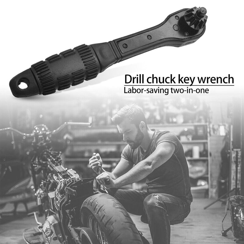 2 in 1 Drill Chuck Ratchet Two-Headed Tensioner Key Drill Chuck Ratchet Cell Phone Tool