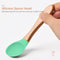 Baby Wooden Silicone Feeding Spoon Toddlers BPA-free Tableware (13) Newly