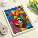 5D DIY Diamond Painting Color Abstract Rhinestone Kit Full Round Wall Craft Art