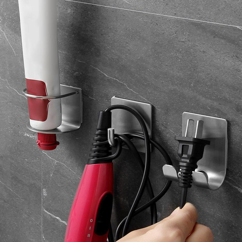 Stainless Steel Razor Holder Kitchen Bathroom Wall Adhesive Storage Hook