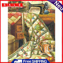 5D DIY Diamond Painting Sewing Machine Full Round Drill Crafts Mosaic Rhinestone