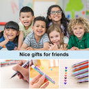 Multicolor Ballpoint Pen - 0.5mm 6 in 1 Retractable Pens for Office School Newly