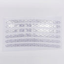 24pcs Reflective Rim Tape Strips Decals Safety Night Driving Wheel Tire Sti