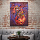 5D DIY Special Shaped Diamond Painting Witch Cross Stitch Mosaic Craft Decor Kit