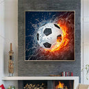 Football DIY Full Drill Round 5D Diamond Painting Embroidery Cross Stitch