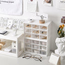 Dustproof Storage Box 9 Grids Desktop Transparent Household Drawer Storage Box