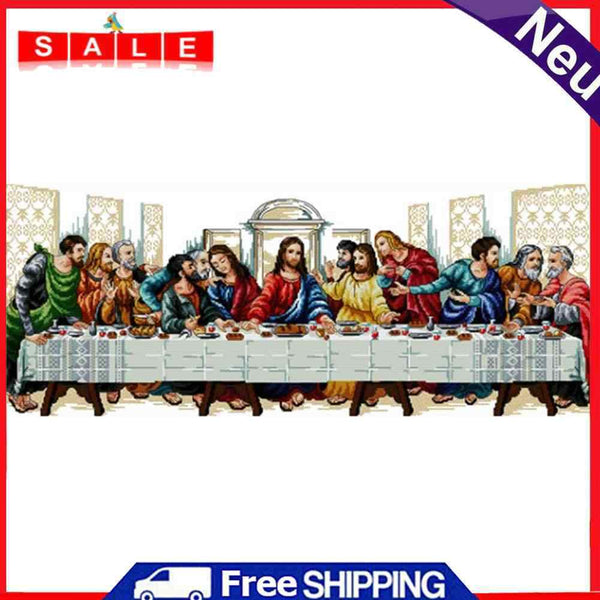 The Last Supper Partial Cross Stitch 11CT Counted Embroidery DIY Needlework Kits