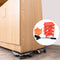 Household Transport Heavy Furniture Mover Wheeled Rollers Bar (Red)