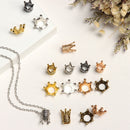 Multi-Colors Spacer Beads Jewelry Making Supplies King Crown Beads Pendants
