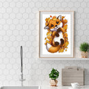 5D Rhinestone Picture Full Square Drill DIY Cute Dog Diamond Painting 30x40cm