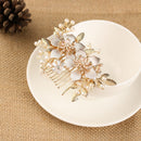 Leaf Hair Jewelry Flower Hair Pin  Bridesmaid Tiara Hair Combs Bridal Clips