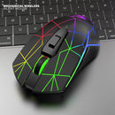 X9 Wireless Game Mouse Rechargeable 2400 DPI Adjustable Mice (Star Black)