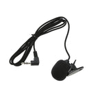 Mini Clip-on Lapel Microphone Hands-free 3.5mm Condenser Wired Microphone Newly