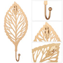Home Decoration Leaf Shape Wall Hanger Wrought Iron Hook Hanging Storage Rack