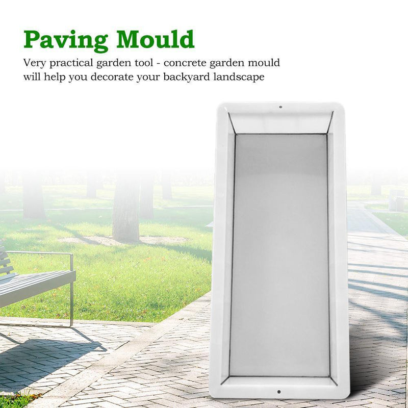 Garden DIY Path Paving Moulds Rectangle Shape Reuse Concrete Stepping Stone M