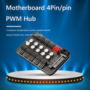 Motherboard 4 Pin PWM Cooler Fan HUB Extension Cable SATA Power Supply Adapter