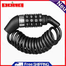 2pcs Bicycle Helmet Backpack Lock 4 Digit Combination Steel Wire Cable Lock