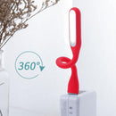 LED USB Lamp Mini Portable Laptop Book Reading Desk Night Lighting (Red)