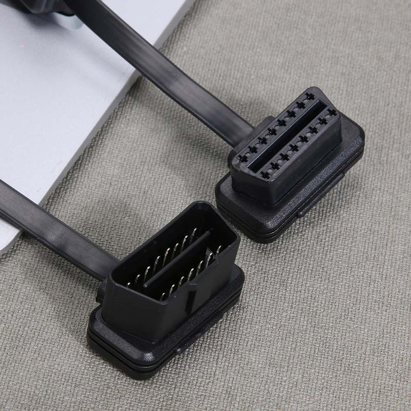 16 Pin Flat OBD 2 Car ELM327 Extension Cable with Switch Adapter Male
