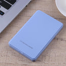 2.5in USB 3.0 SATA 3TB External HDD Hard Disk Drive Enclosure (Light Blue)