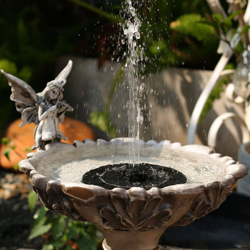 Solar Rotating Petal Fountain Pool Adjustable 3 Gear Floating Water Nozzle
