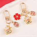 Cute Keyring Pendant Car Key Chains Cartoon Bag Ornaments Keychains Lucky Cat
