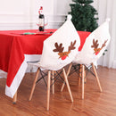 Christmas Chair Covers - Xmas Restaurant Holiday Festival Party Decor 4 Pieces