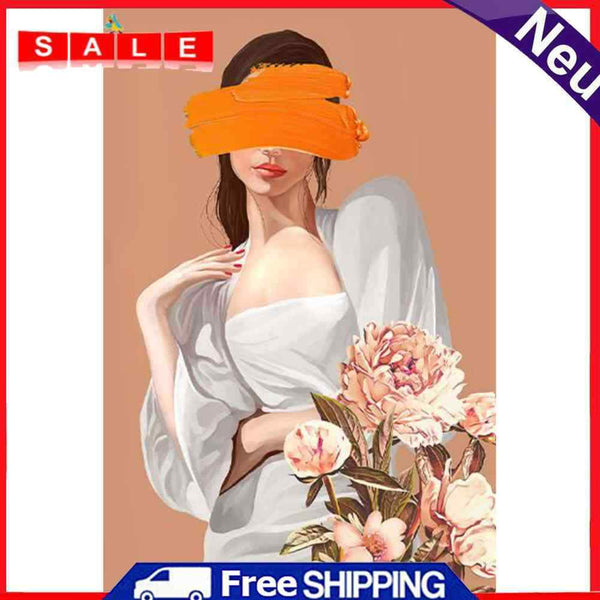 Woman 40x50cm Oil Paint By Numbers Picture DIY SXD202106016