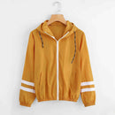 Breathable Long Sleeve Leisure Women Coats Front Zipper Sports Tops
